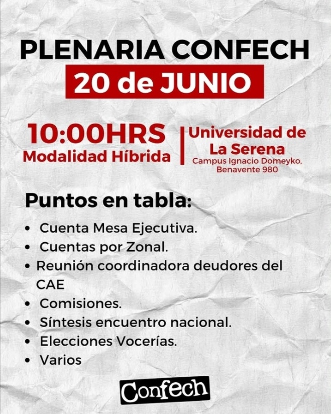 Plenaria CONFECH